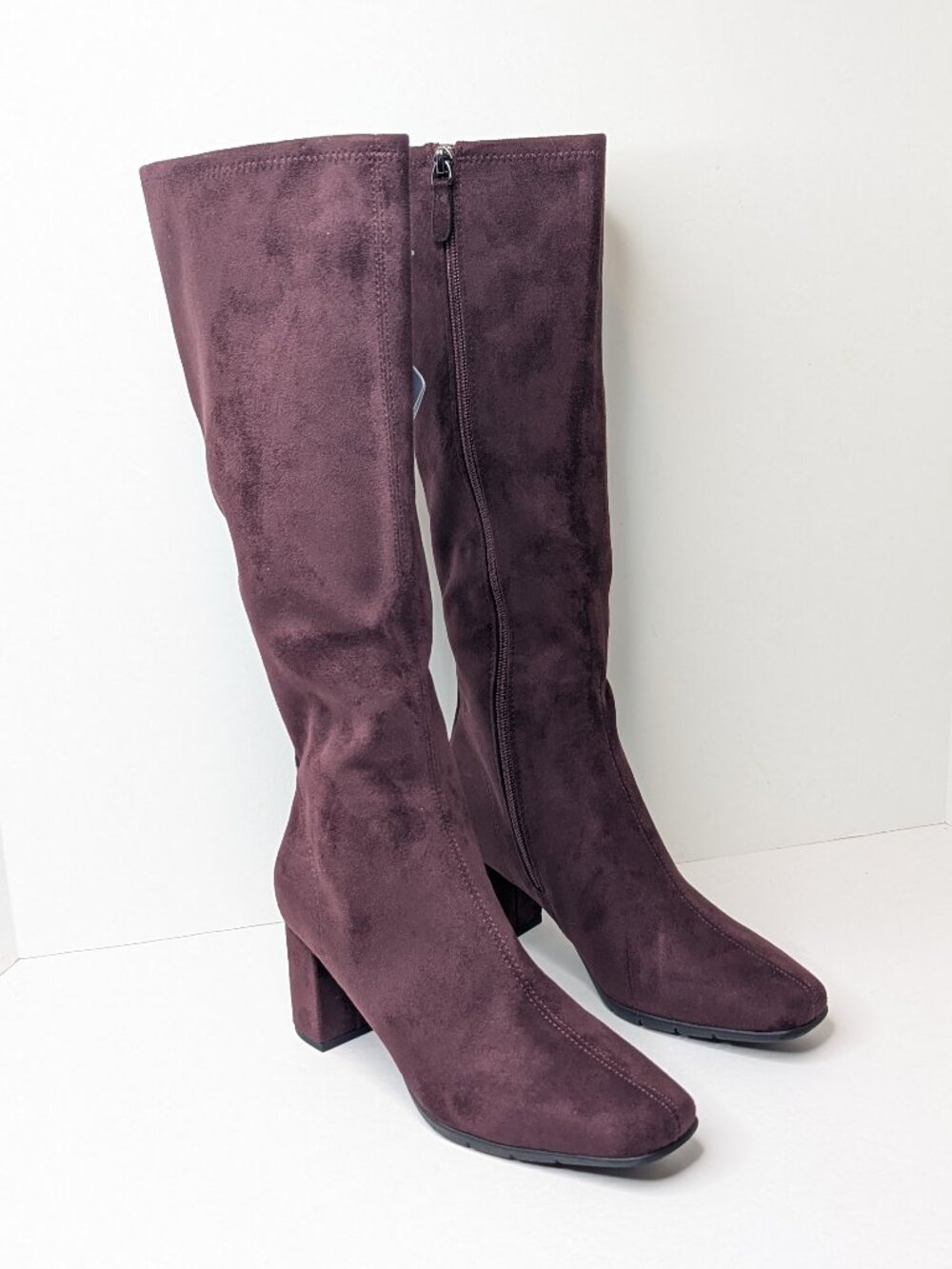 Aerosoles Micah Tall Heeled Boots Burgundy Womens 8